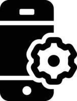 Gear setting symbol icon vector image. Illustration of the industrial wheel mechine mechanism design image