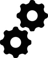 Gear setting symbol icon vector image. Illustration of the industrial wheel mechine mechanism design image