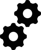 Gear setting symbol icon vector image. Illustration of the industrial wheel mechine mechanism design image