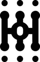 Gear setting symbol icon vector image. Illustration of the industrial wheel mechine mechanism design image