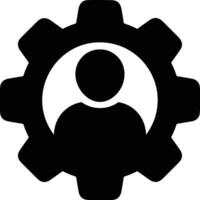 Gear setting symbol icon vector image. Illustration of the industrial wheel mechine mechanism design image