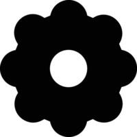 Gear setting symbol icon vector image. Illustration of the industrial wheel mechine mechanism design image