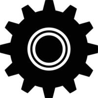 Gear setting symbol icon vector image. Illustration of the industrial wheel mechine mechanism design image