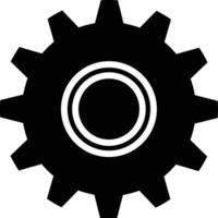 Gear setting symbol icon vector image. Illustration of the industrial wheel mechine mechanism design image