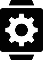 Gear setting symbol icon vector image. Illustration of the industrial wheel mechine mechanism design image