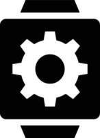 Gear setting symbol icon vector image. Illustration of the industrial wheel mechine mechanism design image