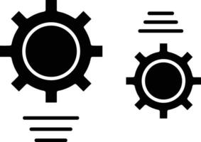 Gear setting symbol icon vector image. Illustration of the industrial wheel mechine mechanism design image