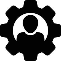 Gear setting symbol icon vector image. Illustration of the industrial wheel mechine mechanism design image