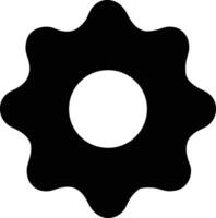 Gear setting symbol icon vector image. Illustration of the industrial wheel mechine mechanism design image