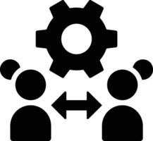 Gear setting symbol icon vector image. Illustration of the industrial wheel mechine mechanism design image