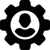 Gear setting symbol icon vector image. Illustration of the industrial wheel mechine mechanism design image