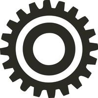 Gear setting symbol icon vector image. Illustration of the industrial wheel mechine mechanism design image