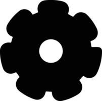 Gear setting symbol icon vector image. Illustration of the industrial wheel mechine mechanism design image