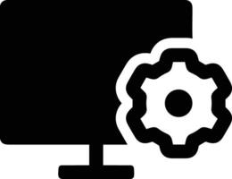 Gear setting symbol icon vector image. Illustration of the industrial wheel mechine mechanism design image