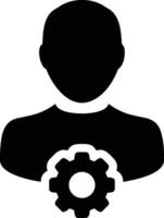 Gear setting symbol icon vector image. Illustration of the industrial wheel mechine mechanism design image