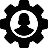 Gear setting symbol icon vector image. Illustration of the industrial wheel mechine mechanism design image