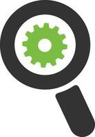 Gear setting symbol icon vector image. Illustration of the industrial wheel mechine mechanism design image