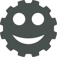 Gear setting symbol icon vector image. Illustration of the industrial wheel mechine mechanism design image