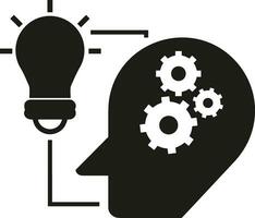 Gear setting symbol icon vector image. Illustration of the industrial wheel mechine mechanism design image
