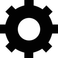 Gear setting symbol icon vector image. Illustration of the industrial wheel mechine mechanism design image