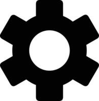 Gear setting symbol icon vector image. Illustration of the industrial wheel mechine mechanism design image