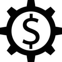 Gear setting symbol icon vector image. Illustration of the industrial wheel mechine mechanism design image