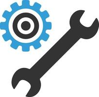 Gear setting symbol icon vector image. Illustration of the industrial wheel mechine mechanism design image