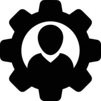 Gear setting symbol icon vector image. Illustration of the industrial wheel mechine mechanism design image