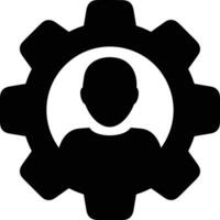 Gear setting symbol icon vector image. Illustration of the industrial wheel mechine mechanism design image