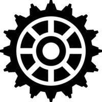 Gear setting symbol icon vector image. Illustration of the industrial wheel mechine mechanism design image