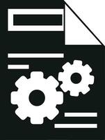 Gear setting symbol icon vector image. Illustration of the industrial wheel mechine mechanism design image