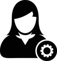 Gear setting symbol icon vector image. Illustration of the industrial wheel mechine mechanism design image