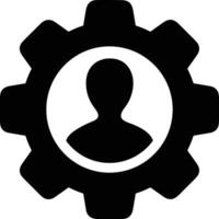 Gear setting symbol icon vector image. Illustration of the industrial wheel mechine mechanism design image