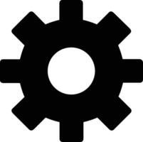 Gear setting symbol icon vector image. Illustration of the industrial wheel mechine mechanism design image