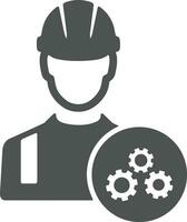 Gear setting symbol icon vector image. Illustration of the industrial wheel mechine mechanism design image