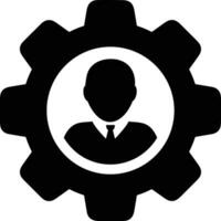 Gear setting symbol icon vector image. Illustration of the industrial wheel mechine mechanism design image