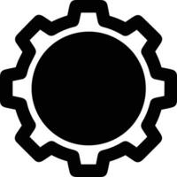 Gear setting symbol icon vector image. Illustration of the industrial wheel mechine mechanism design image