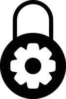 Gear setting symbol icon vector image. Illustration of the industrial wheel mechine mechanism design image