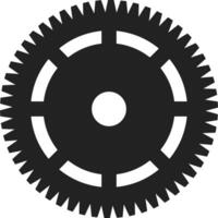 Gear setting symbol icon vector image. Illustration of the industrial wheel mechine mechanism design image