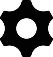 Gear setting symbol icon vector image. Illustration of the industrial wheel mechine mechanism design image