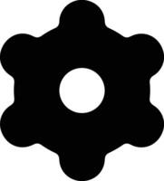 Gear setting symbol icon vector image. Illustration of the industrial wheel mechine mechanism design image