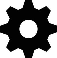 Gear setting symbol icon vector image. Illustration of the industrial wheel mechine mechanism design image