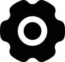 Gear setting symbol icon vector image. Illustration of the industrial wheel mechine mechanism design image