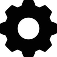 Gear setting symbol icon vector image. Illustration of the industrial wheel mechine mechanism design image