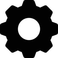 Gear setting symbol icon vector image. Illustration of the industrial wheel mechine mechanism design image