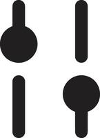 Gear setting symbol icon vector image. Illustration of the industrial wheel mechine mechanism design image