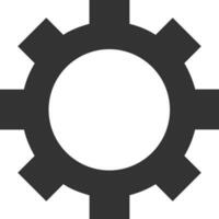 Gear setting symbol icon vector image. Illustration of the industrial wheel mechine mechanism design image