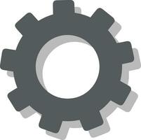 Gear setting symbol icon vector image. Illustration of the industrial wheel mechine mechanism design image