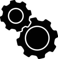 Gear setting symbol icon vector image. Illustration of the industrial wheel mechine mechanism design image