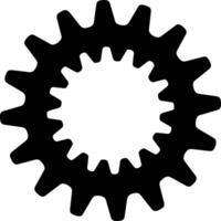 Gear setting symbol icon vector image. Illustration of the industrial wheel mechine mechanism design image